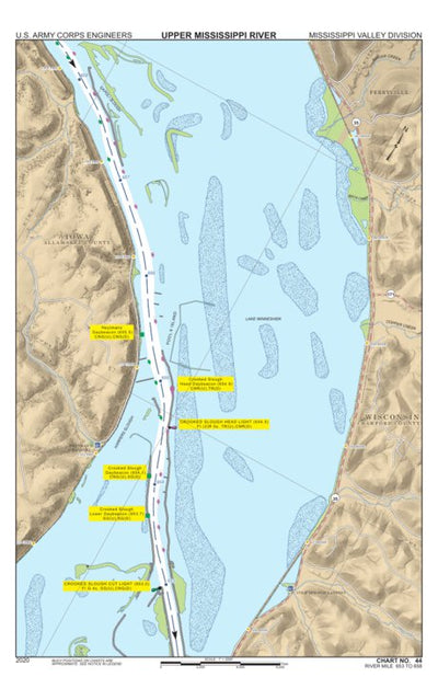 Chart 44 - Upper Mississippi River Miles 658-653 Preview 1