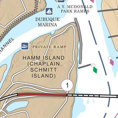 Chart 57 - Upper Mississippi River Miles 584-579 Preview 2