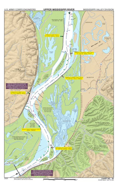 Chart 64 - Upper Mississippi River Miles 544-538 Preview 1