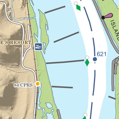 Chart 50 - Upper Mississippi River Miles 624-618 Preview 2