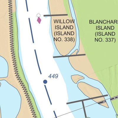 Chart 80 - Upper Mississippi River Miles 452-446 Preview 2