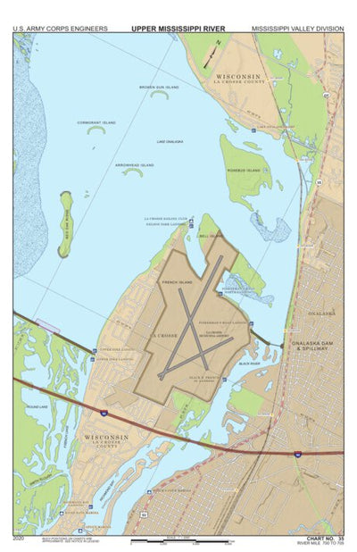 Chart 35 - Upper Mississippi River Miles 705-700 Preview 1