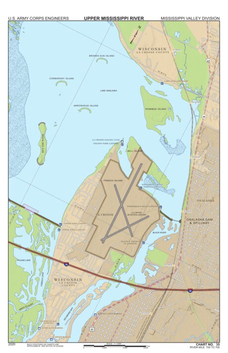 Chart 35 - Upper Mississippi River Miles 705-700 Preview 1