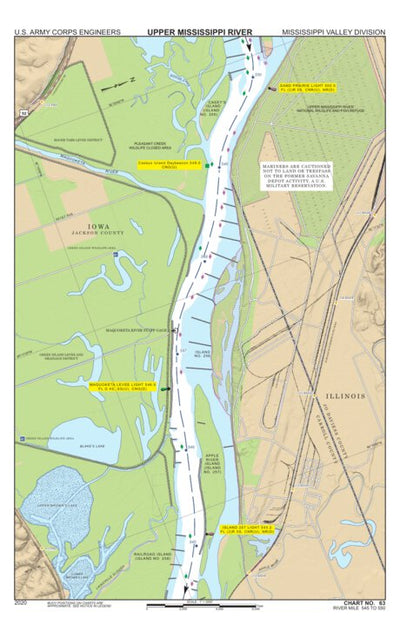 Chart 63 - Upper Mississippi River Miles 550-545 Preview 1