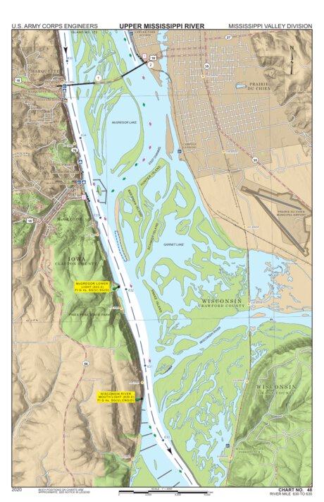 Chart 48 - Upper Mississippi River Miles 635-630 Preview 1