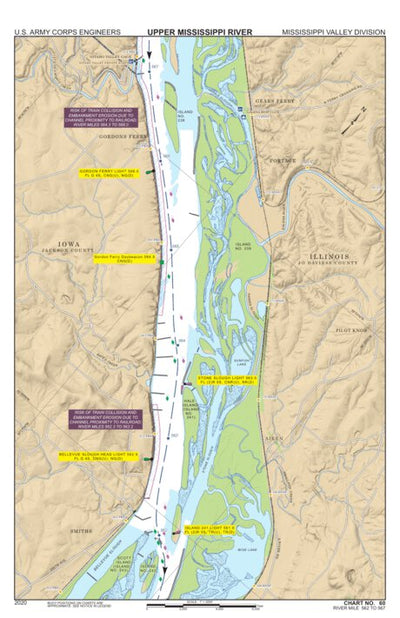 Chart 60 - Upper Mississippi River Miles 567-562 Preview 1