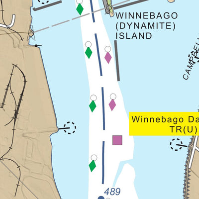 Chart 73 - Upper Mississippi River Miles 492-486 Preview 2