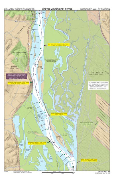 Chart 62 - Upper Mississippi River Miles 556-550 Preview 1
