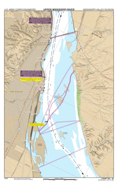 Chart 92 - Upper Mississippi River Miles 384-379 Preview 1