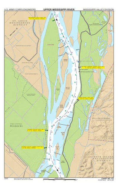 Chart 112 - Upper Mississippi River Miles 266-260 Preview 1