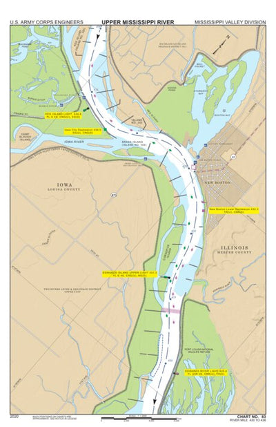 Chart 83 - Upper Mississippi River Miles 436-430 Preview 1