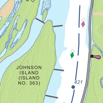 Chart 85 - Upper Mississippi River Miles 424-419 Preview 2