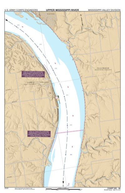 Chart 94 - Upper Mississippi River Miles 374-368 Preview 1
