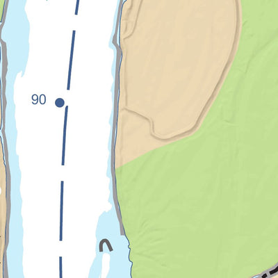 Chart 141 - Upper Mississippi River Miles 092-086 Preview 2