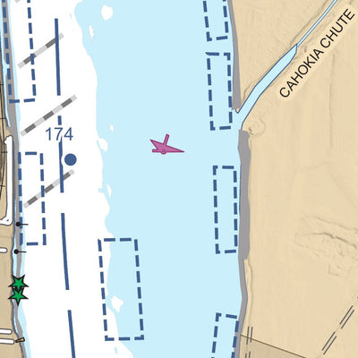 Chart 127 - Upper Mississippi River Miles 176-171 Preview 2
