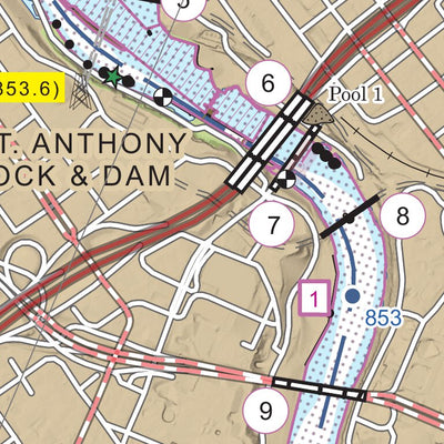 Chart 10 - Upper Mississippi River Miles 855-849 Preview 3