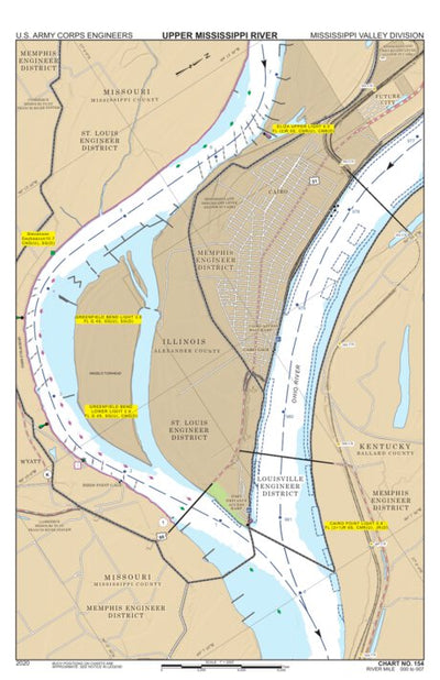 Chart 154 - Upper Mississippi River Miles 007-000 Preview 1