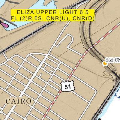 Chart 154 - Upper Mississippi River Miles 007-000 Preview 3