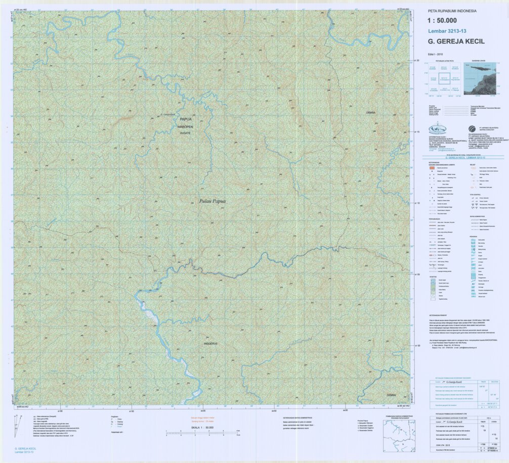 G. Gereja Kecil (3111-42) Map by Badan Informasi Geospasial | Avenza Maps