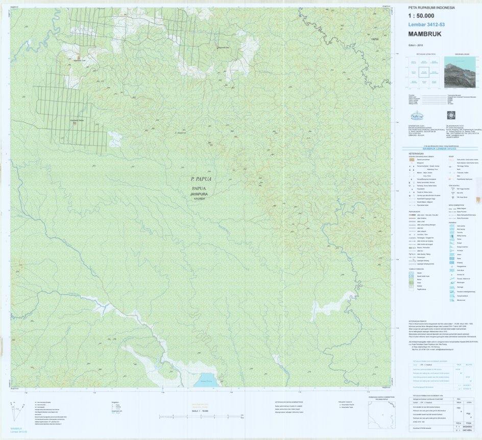 Mambruk (3313-24) Map by Badan Informasi Geospasial | Avenza Maps