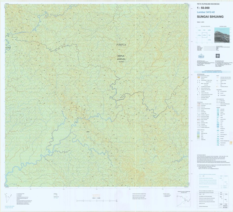 Sungai Sihuang (3313-31) Map by Badan Informasi Geospasial | Avenza Maps