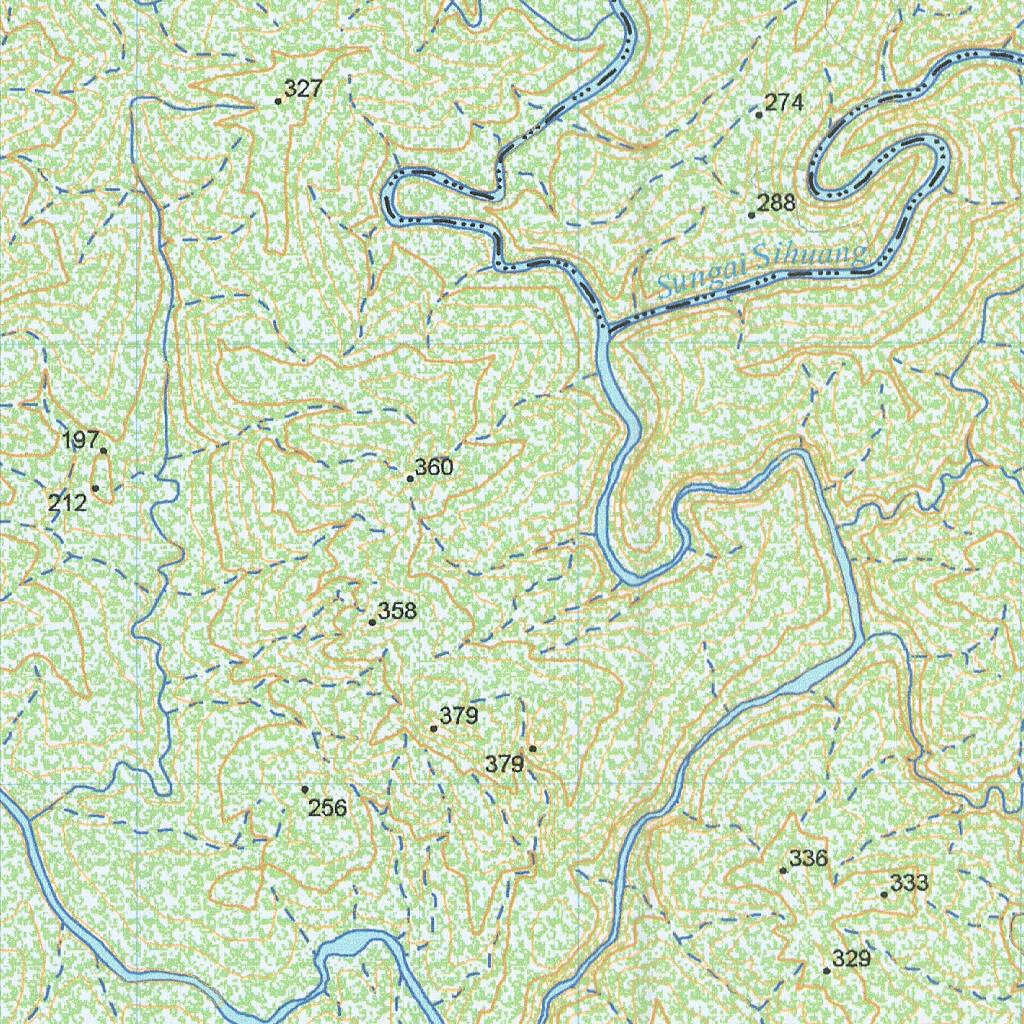 Sungai Sihuang (3313-31) Map by Badan Informasi Geospasial | Avenza Maps
