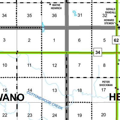 LAMOURE COUNTY, NORTH DAKOTA ROAD MAP Preview 2