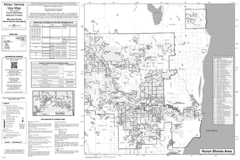 Huron-Manistee NF MVUM Huron Shores Preview 1