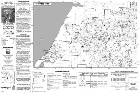Huron-Manistee NF MVUM Cadillac Manistee West Preview 1