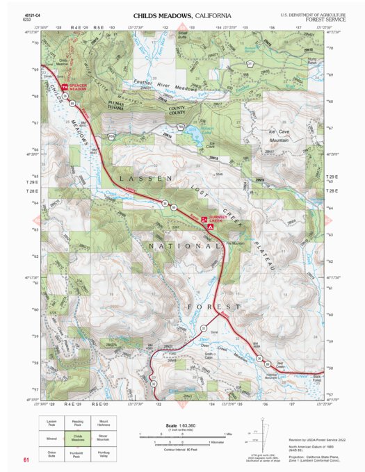 Childs Meadow Map by US Forest Service R5 | Avenza Maps