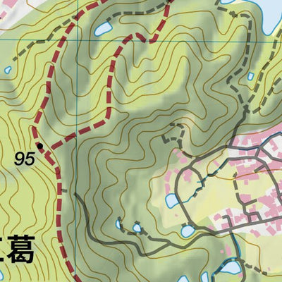 Nagusa-yama 名草山 Hiking Map (Kansai, Japan) 1:15,000 Preview 2