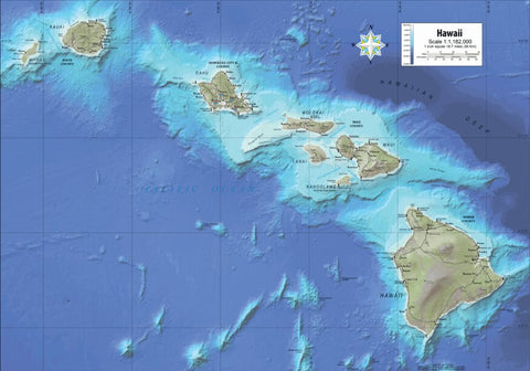 Hawaii Atlas & Gazetteer Overview Map Preview 1