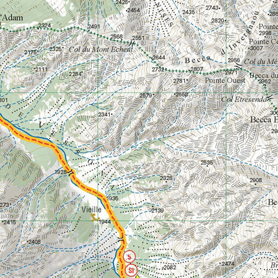 AVP07 Alta Via 1 Valle Aosta Ovest 1:25.000 Preview 3