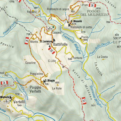 Via di Francesco Firenze - La Verna 1:25.000 (Florence to La Verna) Preview 3