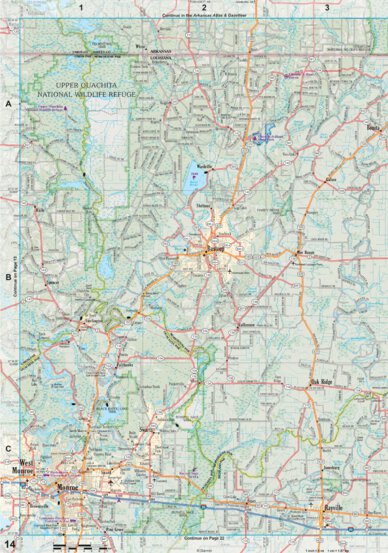 Louisiana Atlas & Gazetteer Page 14 Preview 1