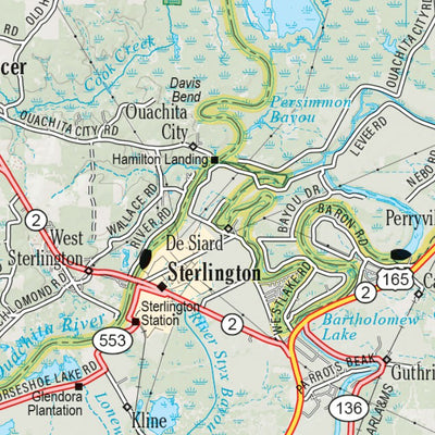 Louisiana Atlas & Gazetteer Page 14 Preview 3