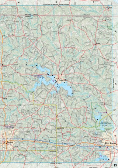 Louisiana Atlas & Gazetteer Page 13 Preview 1