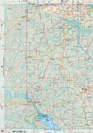 Louisiana Atlas & Gazetteer Page 18 Preview 1