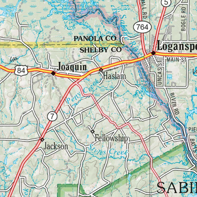 Louisiana Atlas & Gazetteer Page 18 Preview 3