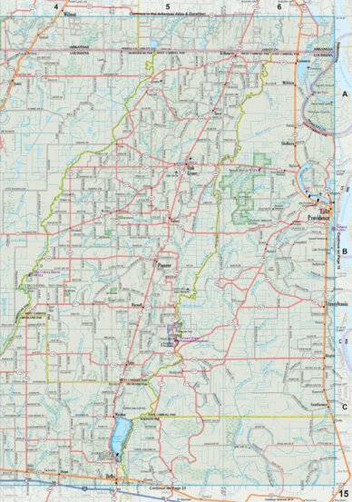 Louisiana Atlas & Gazetteer Page 15 Preview 1
