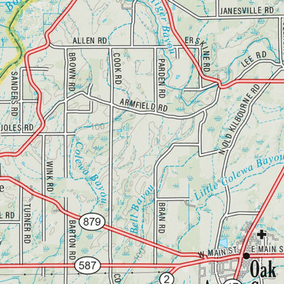 Louisiana Atlas & Gazetteer Page 15 Preview 3