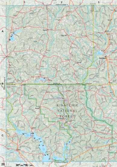 Louisiana Atlas & Gazetteer Page 20 Preview 1