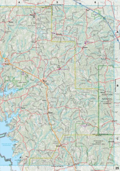 Louisiana Atlas & Gazetteer Page 25 Preview 1