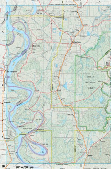 Louisiana Atlas & Gazetteer Page 16 Preview 1
