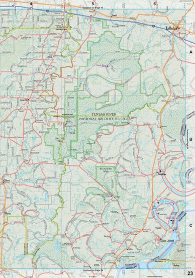 Louisiana Atlas & Gazetteer Page 23 Preview 1