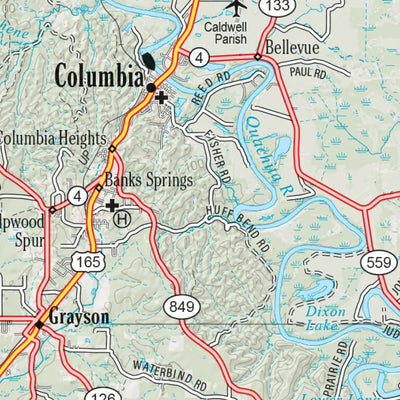 Louisiana Atlas & Gazetteer Page 22 Preview 3
