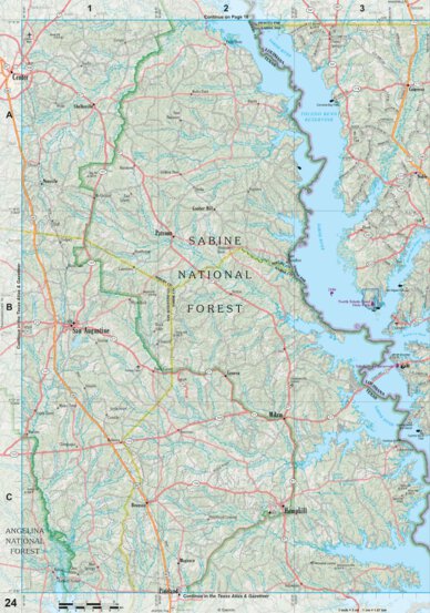 Louisiana Atlas & Gazetteer Page 24 Preview 1