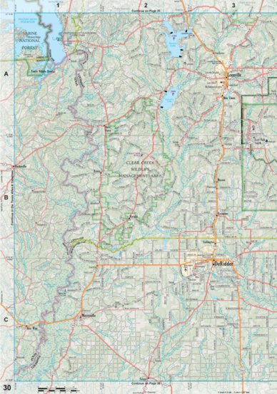 Louisiana Atlas & Gazetteer Page 30 Preview 1