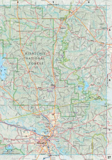 Louisiana Atlas & Gazetteer Page 27 Preview 1