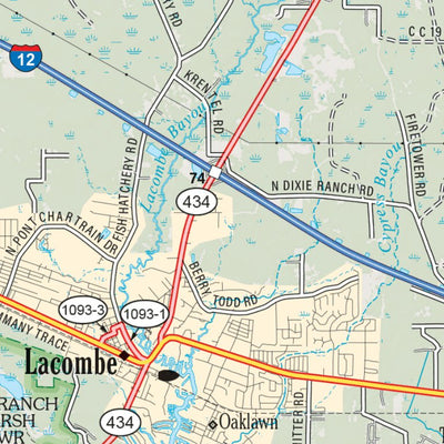 Louisiana Atlas & Gazetteer Page 46 Preview 2